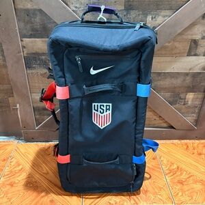 Nike Team USA Olympic Rolling Duffel Bag Travel Luggage Rare HTF